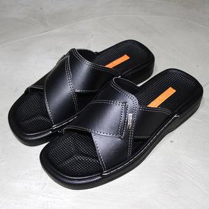 (블랙 250-255) 남성 슬리퍼 사무실 뉴엑스 3.5CM/실내화/남자/실내/스리퍼/샌들/실외/사무용/쿠션