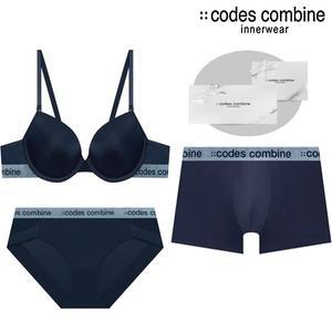 [롯데백화점]코데즈컴바인 이너웨어 [선물포장] 커플속옷세트 BRBPDR961NY