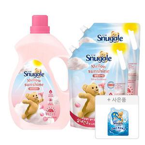 스너글 섬유유연제 햇빛건조 멜로우선샤인 4L, 1개 + 2.6L, 2개 + 증정 (섬유유연제 블루스파클 플러스 100ml, 1개 )