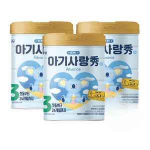 아기사랑수 3단계 750g X 3캔 첫돌부터 24개월까지 소화흡수