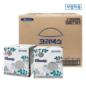 크리넥스 부띠끄 미용티슈 2겹 각티슈 100매 36각 한박스