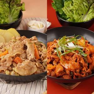 [미트인] 한돈 고추장 제육볶음 1팩+간장 제육 1팩 (각 500g/총 1kg)