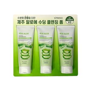 비프루브 제주알로에 수딩 클렌징폼 150ml X 3