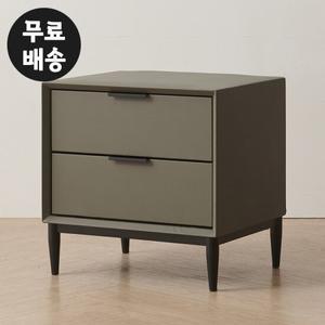 벨로 가죽 침대 협탁 2단 쇼파 테이블 서랍장(그레이)