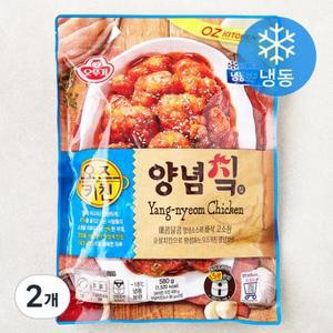 오뚜기 오즈키친 양념치킨 2봉지 (냉동), 580g, 2개 one option