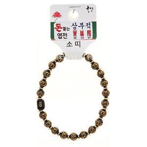 호연 불교 기원 팔찌 돈 붙는 엽전 삼부적 염주(소)