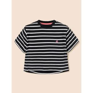 [BEANPOLE KIDS] [Essential] 여아 스트라이프 반팔 티셔츠  블랙 (BI5242GE35)