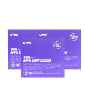 GNM자연의품격 올인원 솔루션 멀티팩 종합비타민 2400mg x 30포,3개/ qnc