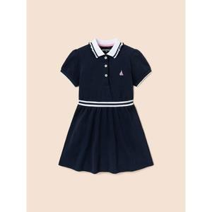 [BEANPOLE KIDS] 반소매 피케 원피스  네이비 (BI5371G05R)