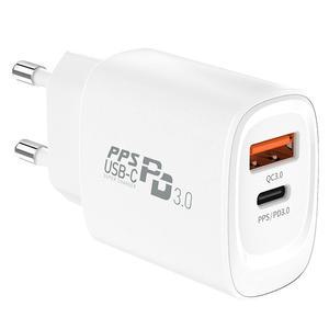 모디스 25W PD PPS 2포트 초고속 충전기(갤럭시 아이폰 태블릿 USB C타입 고속 케이블 분리형 고속 어댑터)