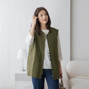 엄마옷 마담4060 세온시보리롱조끼 엄마조끼 -ZVE2503006-