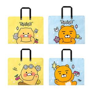 카카오프렌즈 카카오 세이치즈 타포린백 L 여행 시장 가방 장바구니 590x450x180 라이언 춘식이 2종 선택