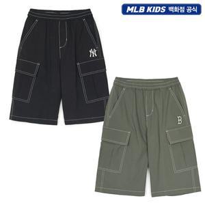 갤러리아 [MLB키즈] 베이직 오버핏 카고 6부 팬츠(7ASMB0453)