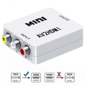 비디오변환 RCA to HDMI 컨버터 미니 AV 어댑터 CVBS HD RAC 오디오 비디오 TV PC PS23 VCR 1080P