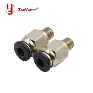 2pcs PC4-M6 공압 커넥터 PTFE 튜브에 대 한 스트레이트 공기 피팅 4mm 핫 엔드 압출기 3D 프린터 부품 빠