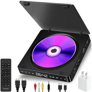 미니 CD 플레이어 가정용 DVD/VCD HD 비디오 DVD Hifi 스테레오 스피커, TV용 휴대용 미국, 1080P