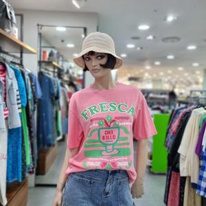 베네통/애플아울렛/면100% 레터링 티셔츠 BATS61431