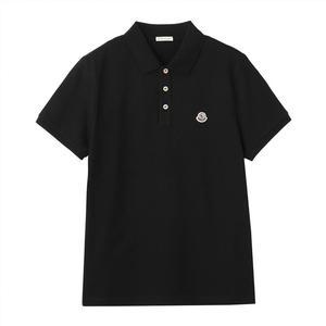 25SS 몽클레어 로고 패치 폴로 티셔츠 블랙 8A00030 84556 999