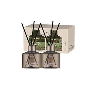 쿤달 시그니처 퍼퓸 디퓨저 세트 플라워가든 (본품, 200ml, 2개 + 섬유스틱, 10P)