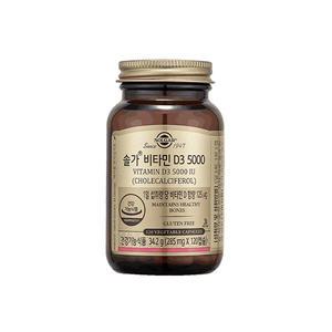 [유통기한 임박] 솔가 비타민D3 5000, 120개입, 1개