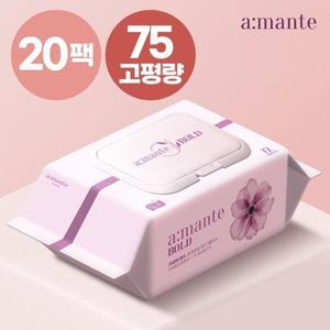 [기타][비밀특가] 두꺼운 고평량 물티슈 75gsm 10팩+10팩