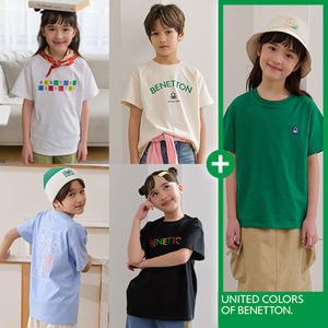 [BENETTON] 25NEW 남여공용 키즈 퀵드라이 반팔티 5종