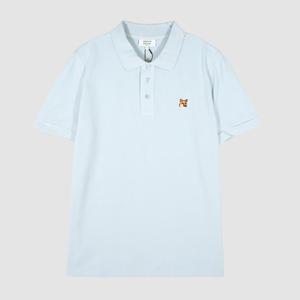 메종키츠네 25SS 폭스헤드 반팔 폴로티셔츠 시러스 블루 LM00208KJ7002 0072