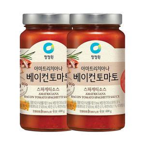 청정원 베이컨토마토 파스타소스 600g, 2개