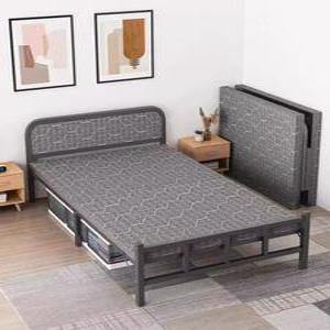 접이식 철제 침대 싱글 간이침대 195x120x40 매트 90x196cm 경량 내구성