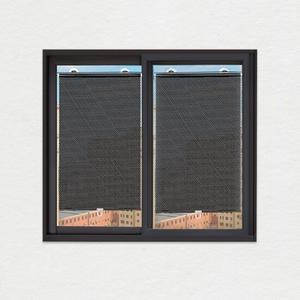 롤 블라인드 창문 방염 암막스크린 도트블랙 37X125