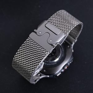 갤럭시 시계 울트라 47mm 럭셔리 메탈 용 순수 티타늄 밴드 7 팔찌 간격 없음 스트랩