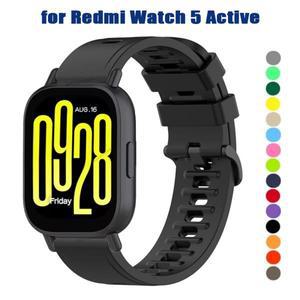 Redmi Watch 5 용 실리콘 스트랩 Xiaomi 호환 Redmi Watch 5 Lite 스포츠 밴드 액세서리 용 액티브 스마트