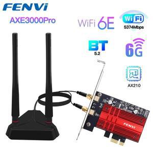 인텔 AX210 무선 PCIE 네트워크 카드 어댑터 트라이 2.4G 와이파이 802.11AX 블루투스 10/11