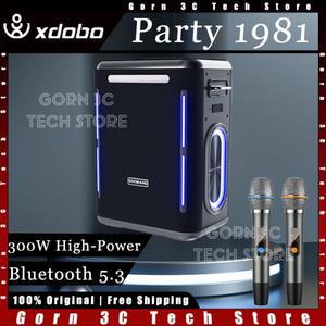 XDOBO 파티 1981 무선 스피커 휴대용 서브 우퍼 300W 고출력 Bluetooth5.3 캠핑 고 충실도 맞춤형 음악