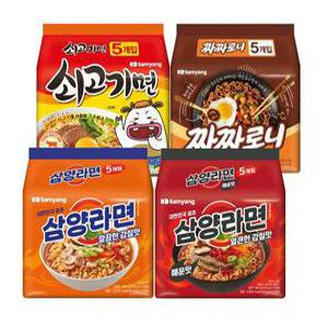 [최종 11,900]삼양4종(삼양5+매운5+쇠고기5+짜짜로니5)