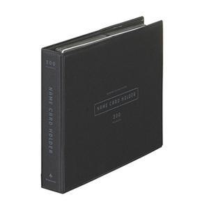 문화)실키명함철(300장 A300 검정)-박스(10개입)케이스 명함집 명함함 수납 파일 보관 명함 화일 사무용