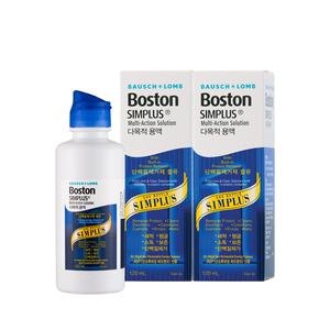 바슈롬 보스톤 심플러스액 120ml 2개 하드렌즈 드림렌즈 렌즈세척액