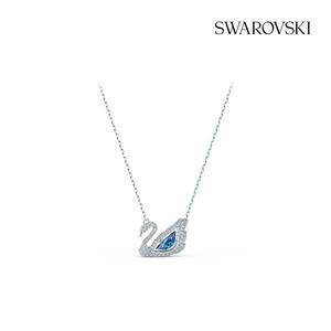 [롯데백화점]스와로브스키 [본사정품] Dancing Swan 블루 로듐 목걸이 5533397