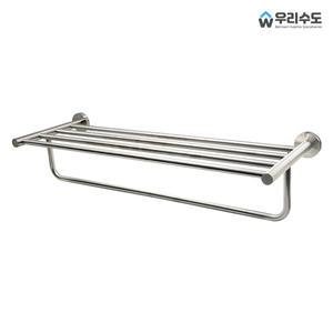 우리수도 SUS304 스텐 2단 수건걸이 욕실선반 스테인리스 수건선반