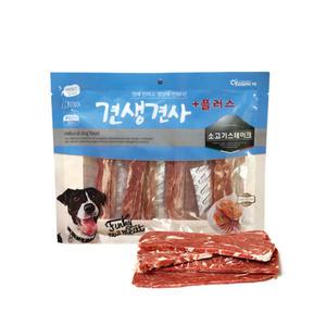 견생견사 플러스 소고기 연어 오리 치킨 스테이크 슬라이스 큐브 300g