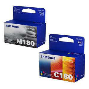 K)삼성정품잉크 M180(검정)C180(칼라)셋트 SL-J1660 J1663 J1665