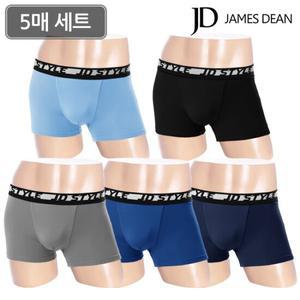 제임스딘 남성속옷 D03 쿨드라이 드로즈 5종세트 남자 사각 팬티