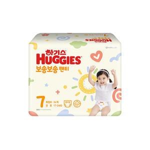 하기스 보송보송 팬티 7단계 특점보 공용 34매 4팩