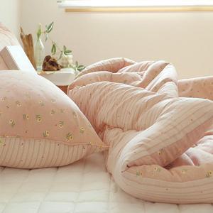 [은남침구]먼지없는 마이크로화이바 사계절 마이크로포코 차렵 슈퍼싱글이불+싱글패드+베개세트-2color
