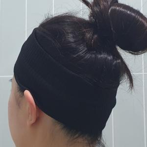 넓은 면운동헤어밴드 와이드헬스머리띠 요가 무지