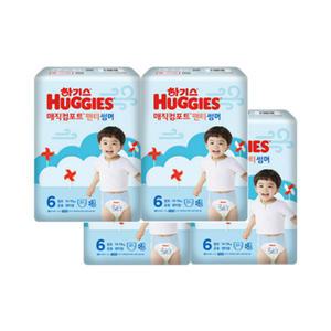 하기스 매직컴포트썸머 팬티 6단계 공용 37매 4팩
