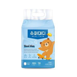 슈퍼대디 기저귀 리얼씬 팬티 빅형 18P X 1팩