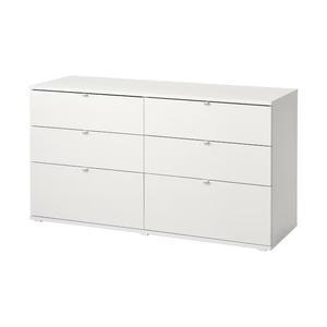 이케아 VIHALS 비할스 6칸 와이드 서랍장 140x47x70cm 옷장 수납장 의류보관 드레스룸 침실가구