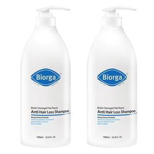 바이오가 바이오틴 손상모발개선 탈모완화 샴푸 1000ml 2개