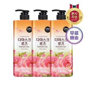 [엘지생활건강]온더바디 플라워 로즈 바디워시 900g 3개